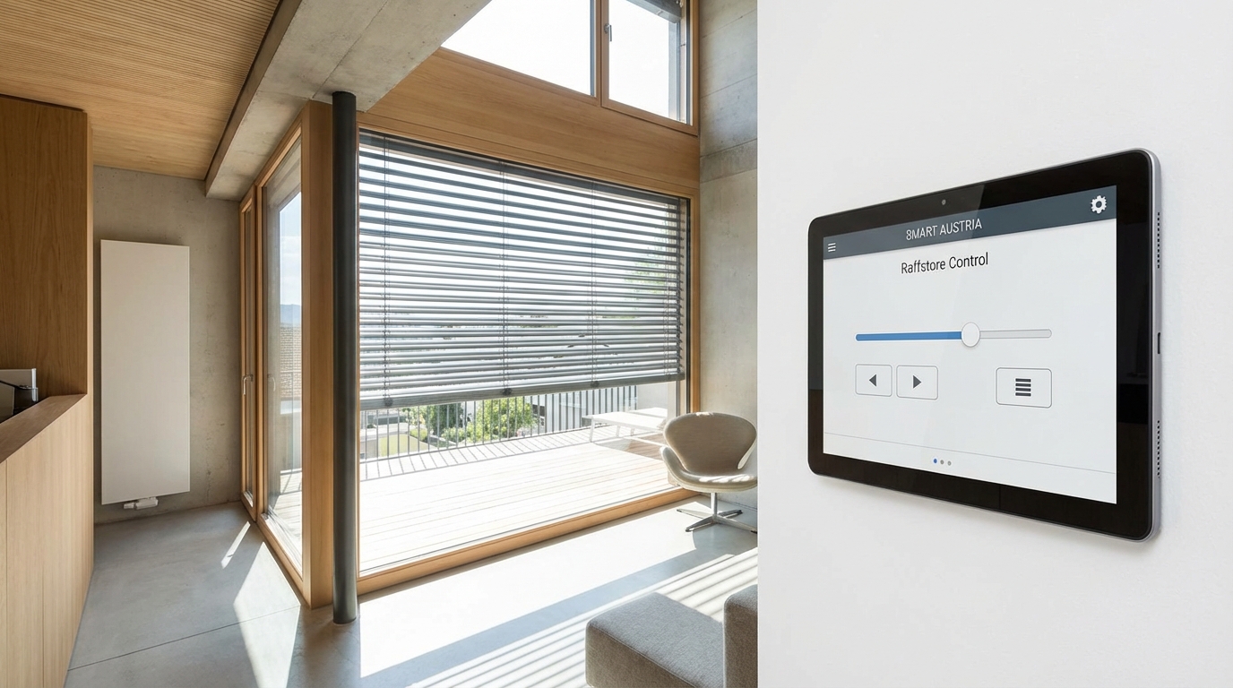 Smart-Home-Steuerung von Raffstoren per Tablet-App