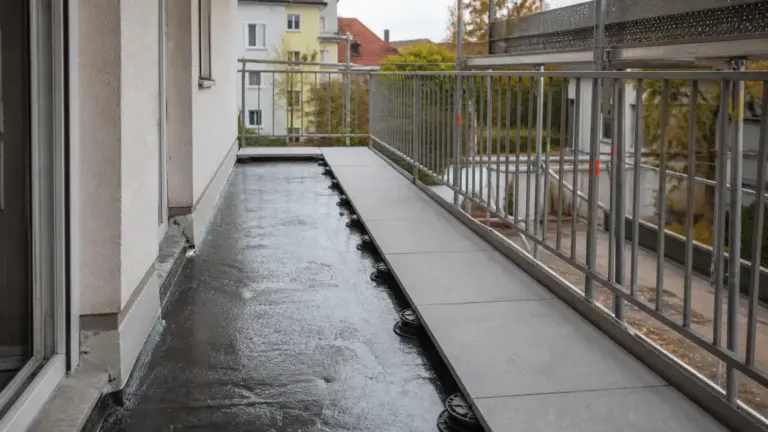 Balkon sanieren und abdichten: Aufbau, Geländer, Verglasung