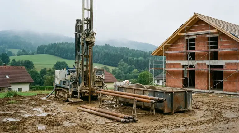 Erdwärmepumpe in Österreich - Tiefenbohrung, Flächenkollektor und Bewilligung