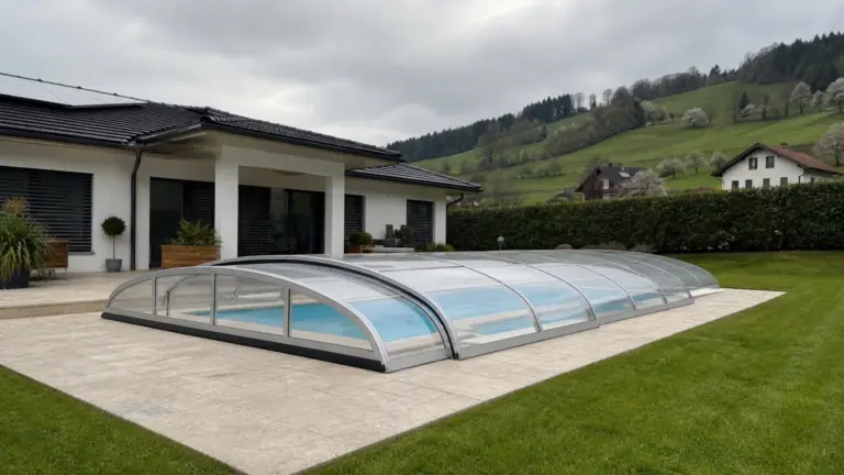 Poolüberdachung: Bauarten, Genehmigung und Kosten in Österreich